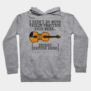 I Didn't Do Much Violin Practice This Week Hoodie